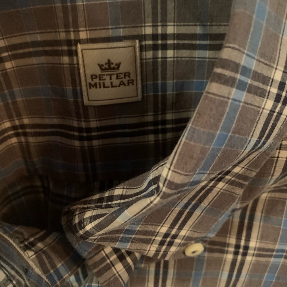 Men’s button down shirt.